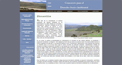 Desktop Screenshot of derecho-ambiental.org